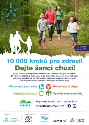 Dej šanci chůzi a zapoj se do dubnové výzvy 10 000 kroků! 1