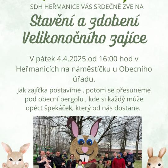 Stavění a zdobení velikonočního zajíčka 1