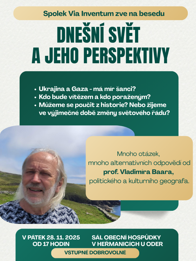 Dnešní svět a jeho perspektivy – beseda s prof. Vladimírem Baarem 1